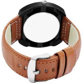 HRV Men's Round Dial Black Strap Analog Watch view 2