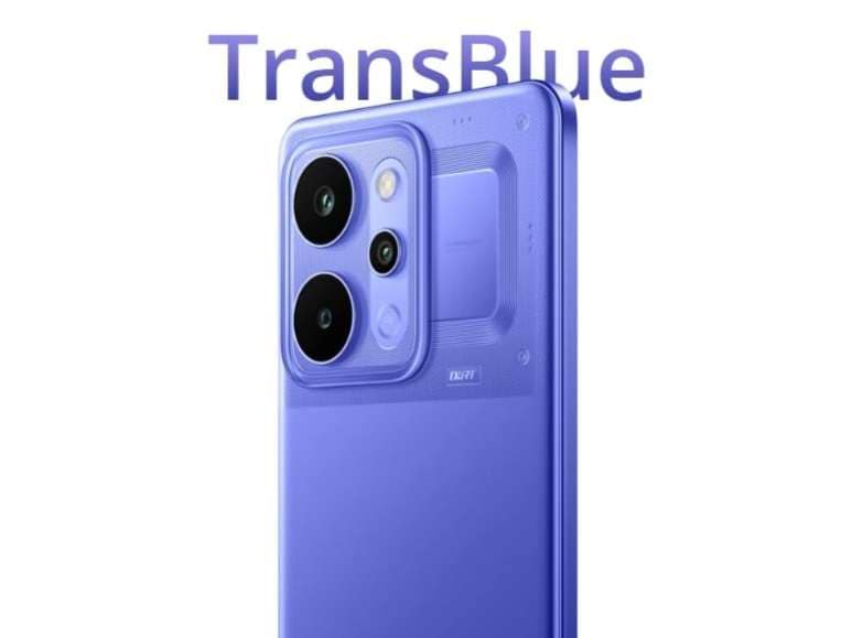 Realme P4 Power 5G Smartphone, 8GB RAM, 128GB Storage - Trans Blue view 2