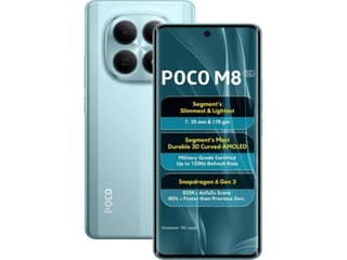 Poco M8 5G Smartphone, 6GB RAM, 128GB Storage - Glacial Blue