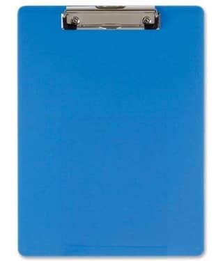 Rasper Blue Acrylic Clip Board Exam Pad for School & Office Unbreakable Writing Pad Student Exam Board Big Size (14x10 Inches)