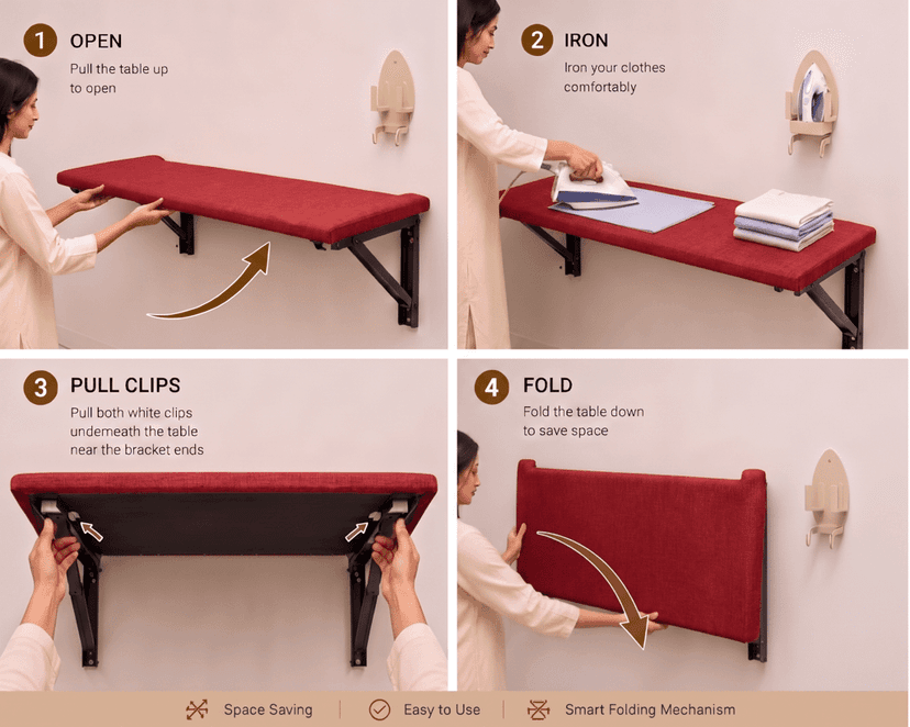 Neeto Premium Foldable Ironing Table view 4