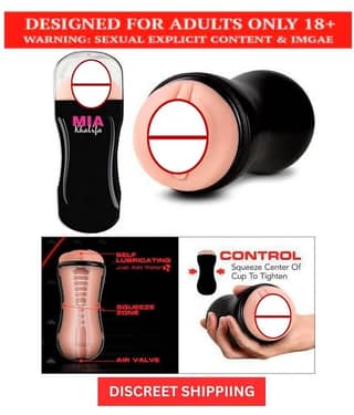 KAMVEDA MISS WORLD MIA KHALIFA MALE POCKET PUSSY MASTURBATOR CUP WITH FREE LUBE-U.S.A