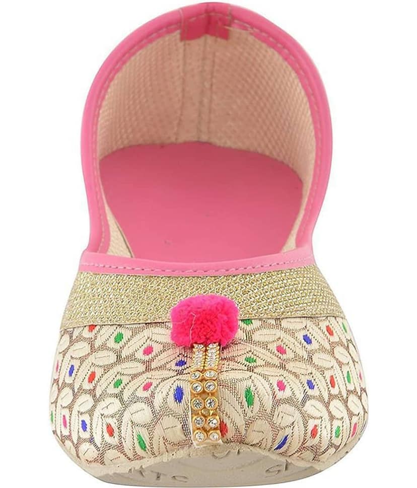 Apratim Pink Ethnic Footwear view 2
