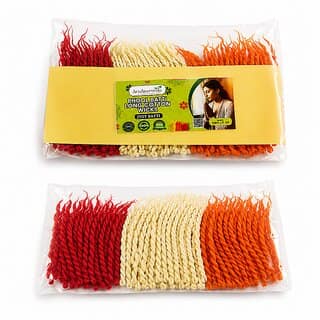 Aryayurveda Twisted Cotton Wicks 3 Inches Long Size Diya Deepak Oil Lamp Cotton Wick
