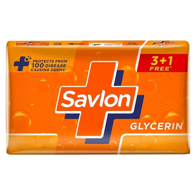 Savlon Glycerin Germ Protection Bathing Soap Bar, 75G