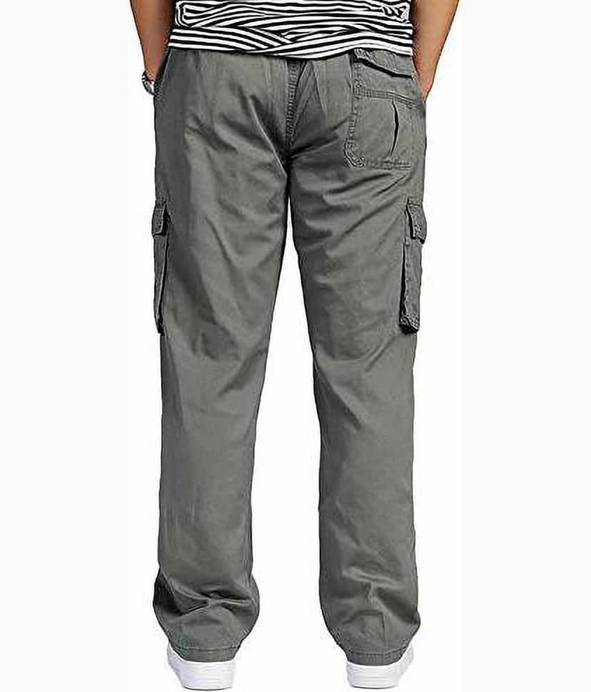 Reoutlook Regular Flat Men's Cargos - Black ( Pack of 1 ) view 2