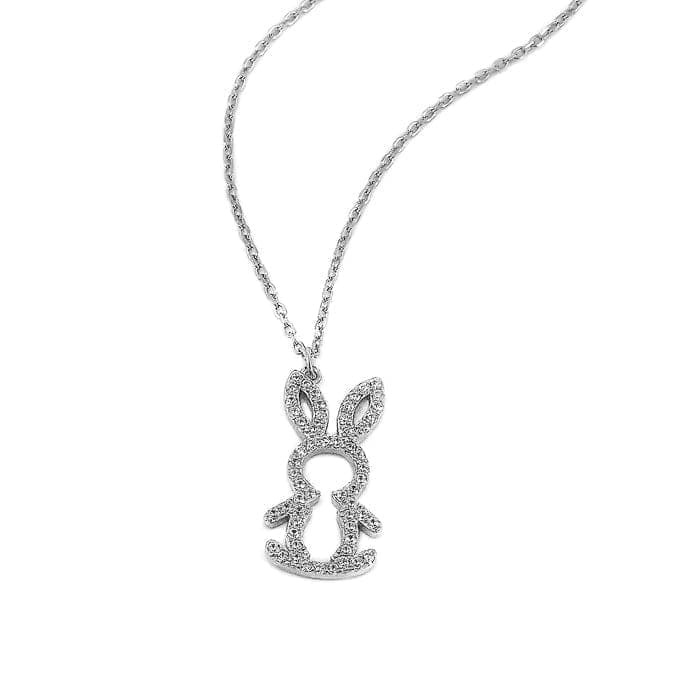 Silver Honey Bunny Pendant with Chain view 4