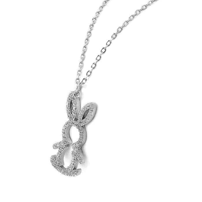 Silver Honey Bunny Pendant with Chain view 6