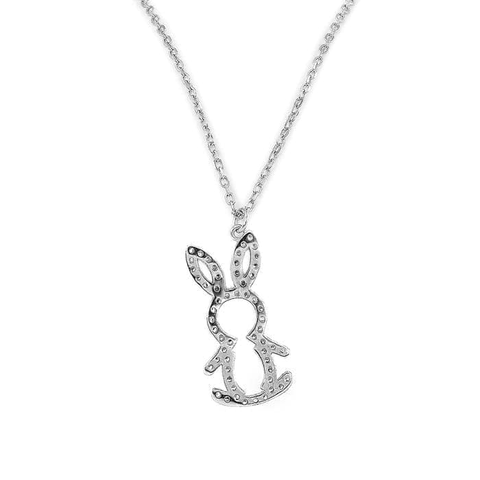 Silver Honey Bunny Pendant with Chain view 7