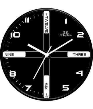 IIK COLLECTION - Circular Analog Wall Clock