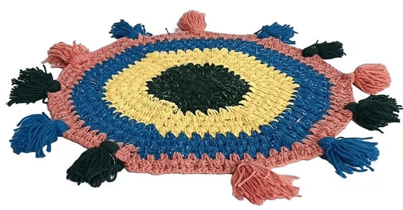 Handmade Crochet Cotton Rug