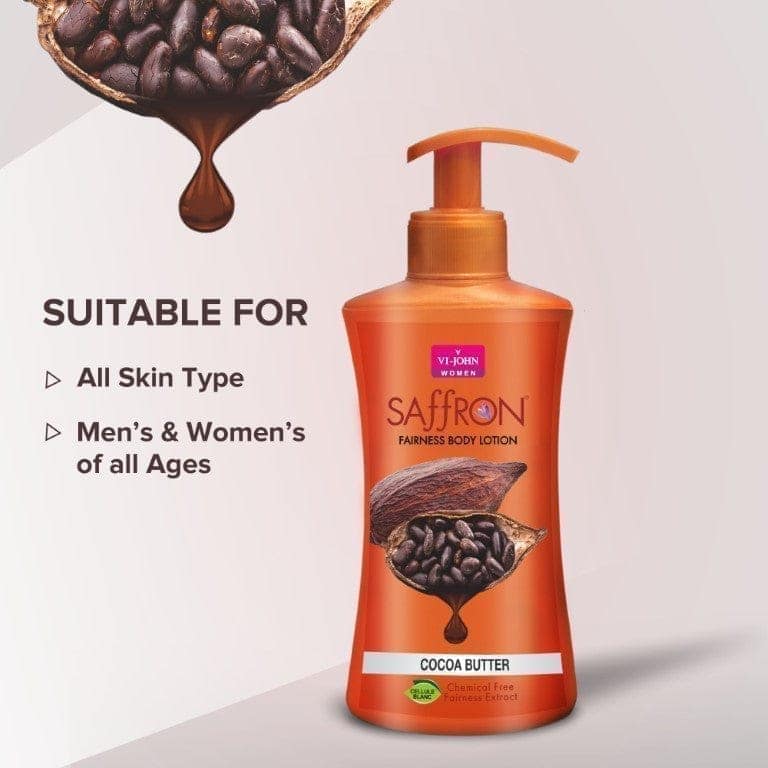 VI-JOHN Body Lotion Combo Of 2 | 250 ML Each | For Men And Women | All Skin Types | Cocoa Butter 500 ML view 5