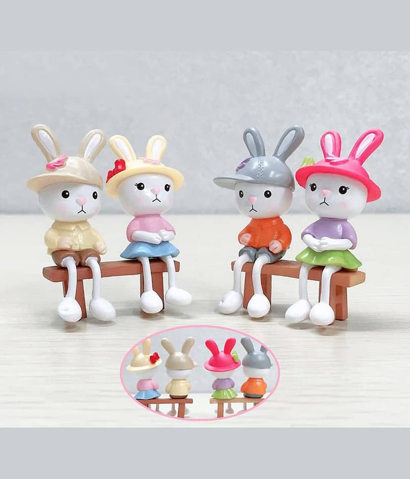 3Mads Couple & Human Figurine 2.6 cm - Pack of 4