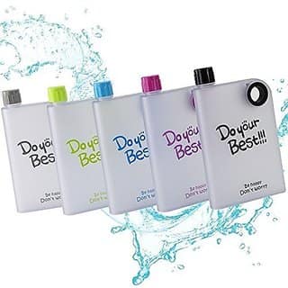Right trader Attractive Portable Notebook Water Memo Bottle 420ml Flat And Ultra Slim For Travel And Office Use ( Multicolor) view 2