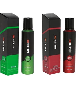Killer MARINE & STORM combo pack of 2 no gas Deodorant Spray for Men 150 ml ( Pack of 2 )