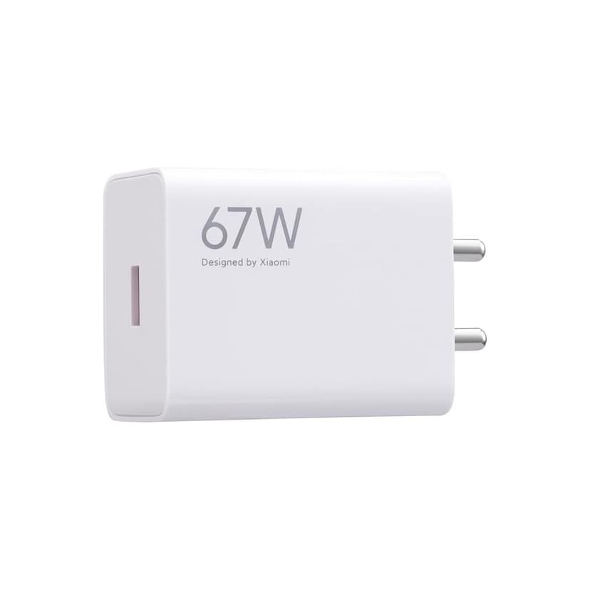 Xiaomi 67W Fast Charger Combo/Rapid Charging with Qualcomm Quick Charge 3.0. Includes USB Type-C 6A Fast Charge Cable. Compatable with mobiles, laptops, and Power Banks (White) view 9