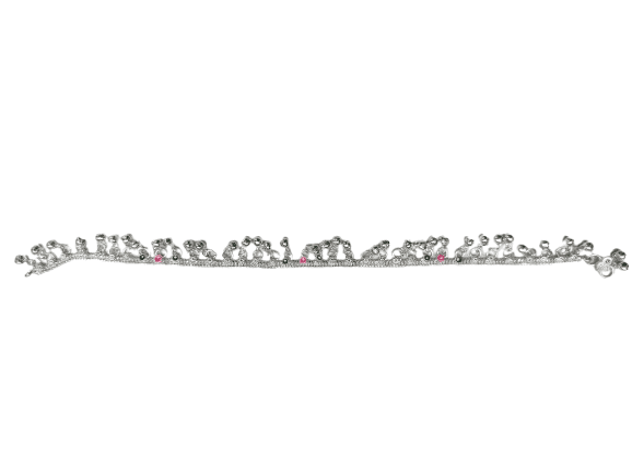 Silver Anklets with Bells and Colorful Accents view 3