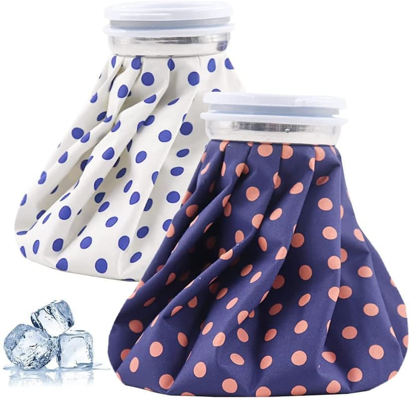 Ice bag for Pain Relief | 9 Inch | pack of 2 | Water Bag for Injuries, and Cold Therapy | Leak-Free Closure |Multi-Colour