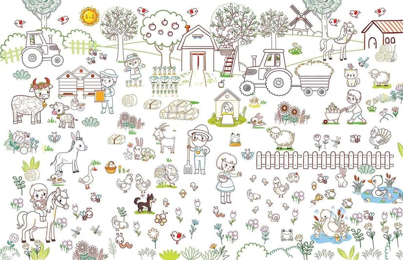 Pop-Out at the Farm- With 3D Models Colouring and Stickers [Paperback] Dreamland Publications view 2
