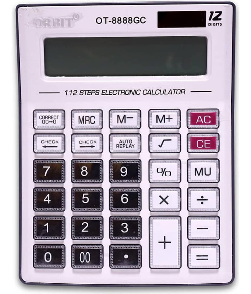 ORBIT CK - 12 Digits Basic Calculator