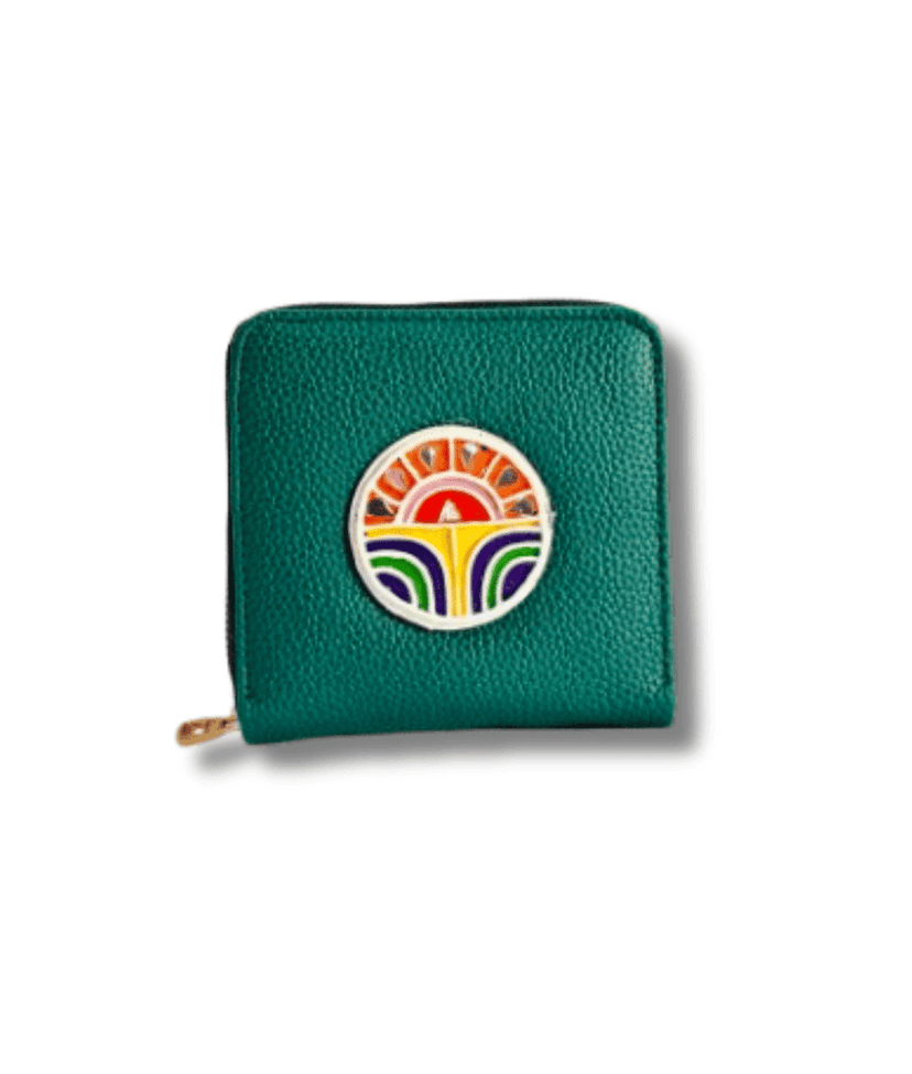 Sunflower Mini Lippan Art Handcrafted Wallet