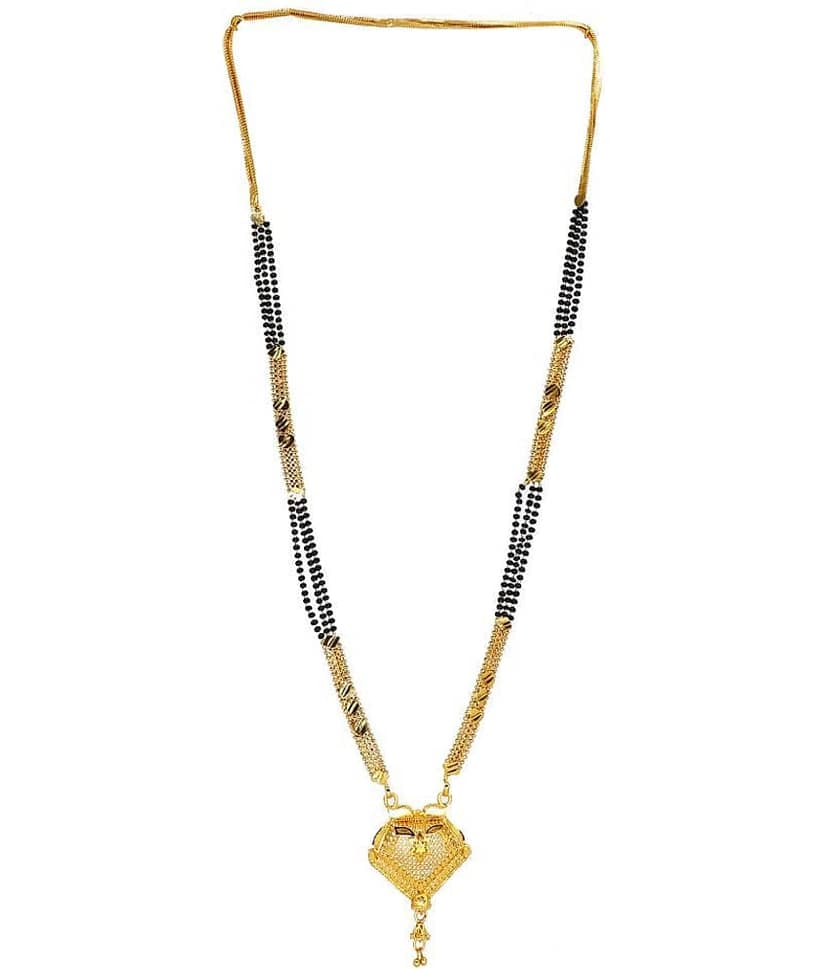 Shankhraj Mall Gold Plated Letest & Designer Mangalsutra For Women-100235