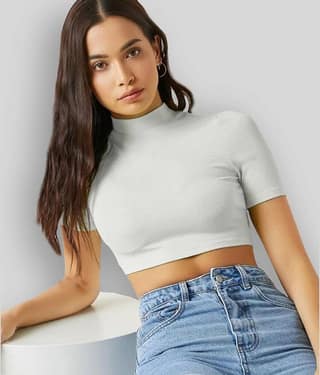 Dream Beauty Fashion Women's Polyester Crop Top ( Blue )
