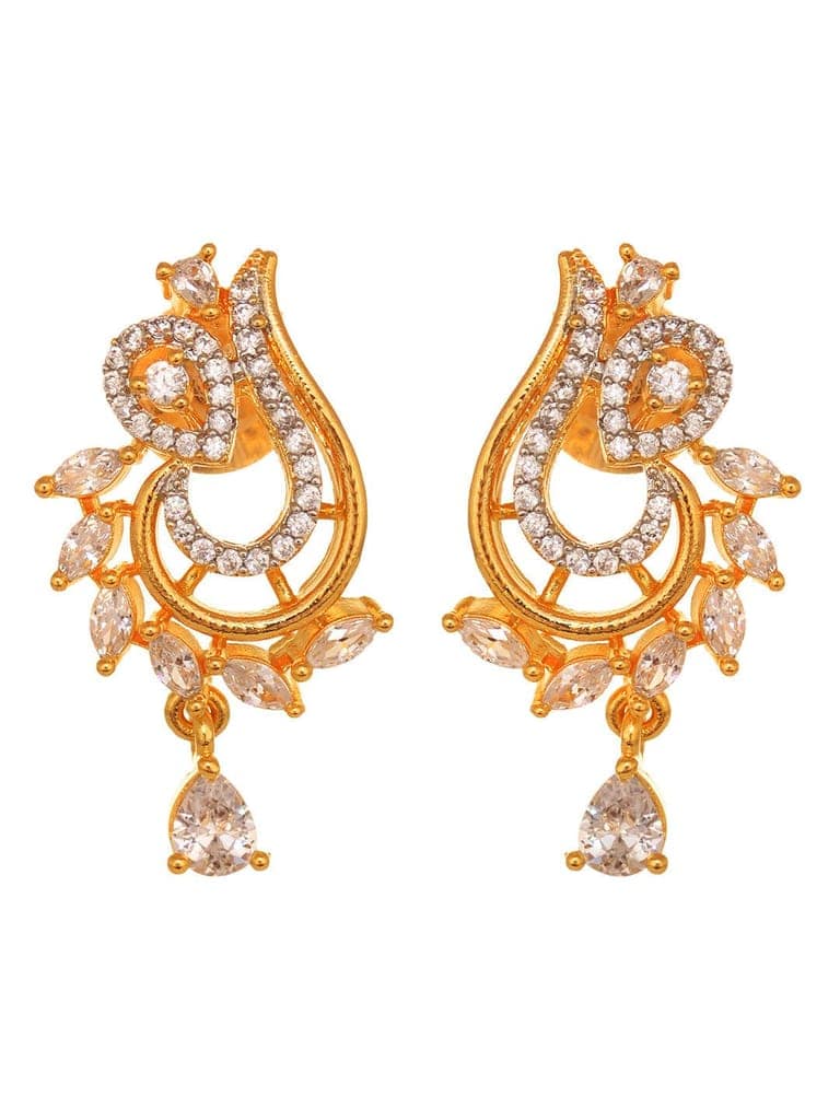 Gold Toned AD Studded Designer Locket Jewellery Set view 4