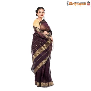 HANDLOOM MAHESHWARI SILK SAREE WITH BLOUSE (SKU - 3S0101020422, SAREE-1131)