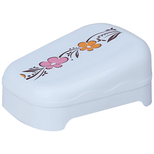Princeware Soap Case - Printed, Multicolour, Frosty Wave, 1 pc