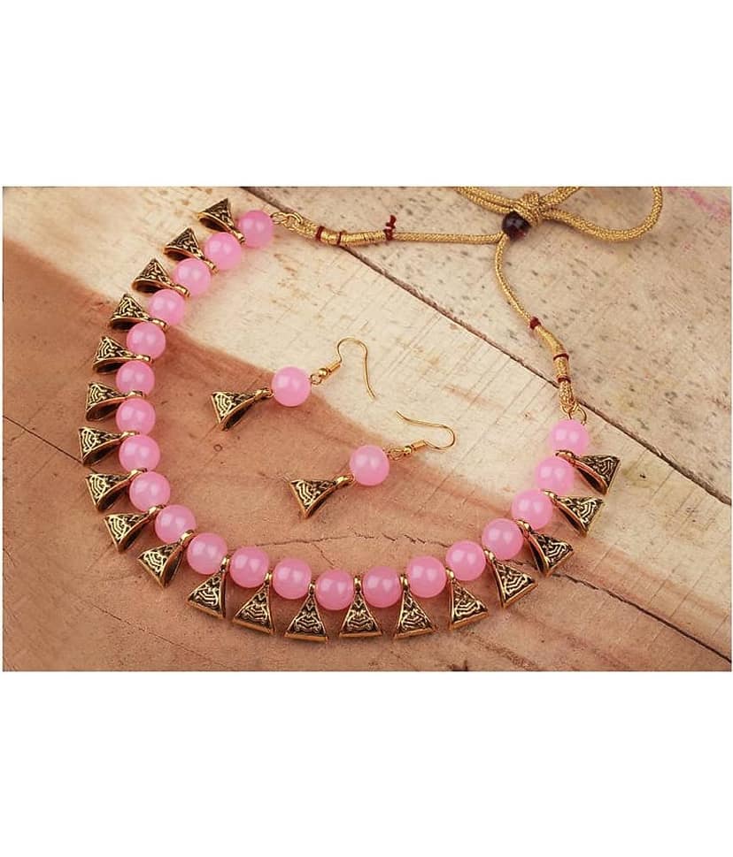 JFL - Jewellery For Less Multi Color Copper Necklace Set ( Pack of 4 ) view 2
