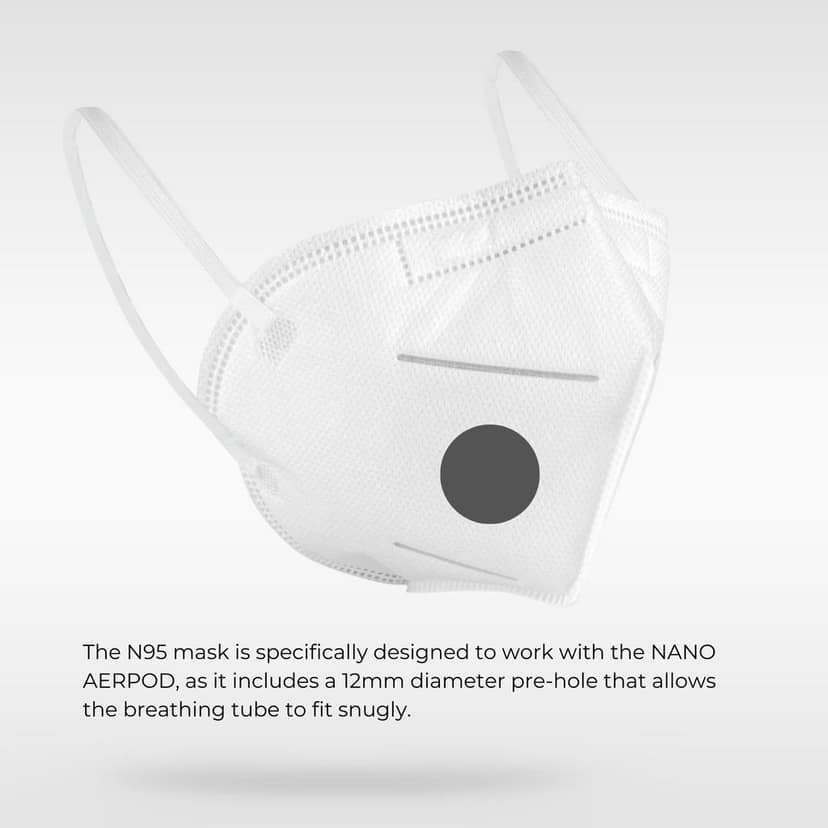 Nano Aerpod N95 Mask with Pre-hole pack of 30 (pack of 5) view 2