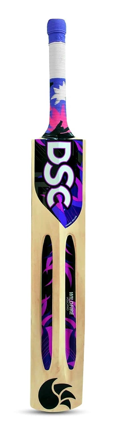 DSC WILDFIRE VOLCANO KASHMIR WILLOW CRICKET TENNIS BAT: Lightweight Kashmir Willow Bat with Massive Edges and Exquisite Balance (Size - FS) by Total Sporting And Fitness Solutions Pvt Ltd