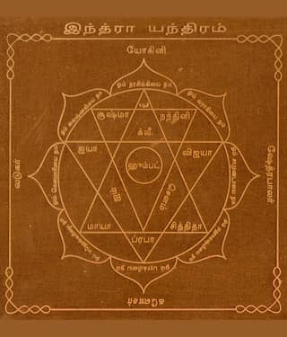 Sri Bakthi Today Indra Yantra Indra King of the Gods In Copper