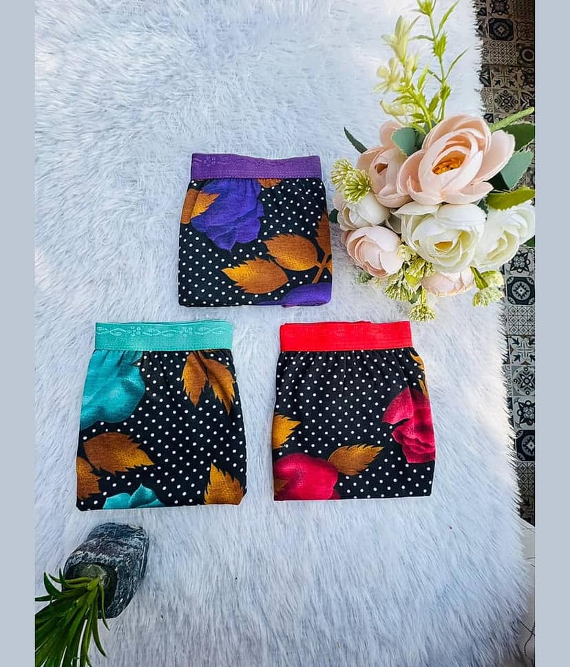 The Tusht Pack of 3 Cotton Hipster For Women ( Multi Color )