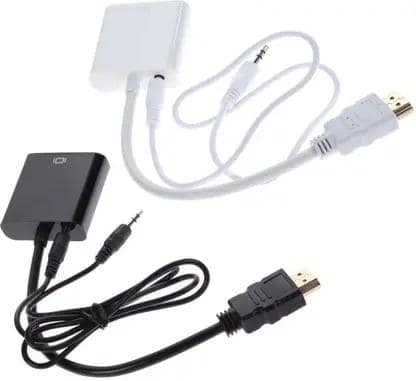 HDMI to VGA Adapter,1080P Converter with 3.5mm Audio Jack and USB Power Supply for HDMI Laptop, PC, PS4, Blue Ray Player, Raspberry Pi, Xbox to VGA Monitor, Projector view 3