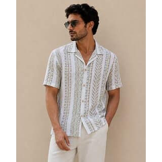Ecostyle men's printed short sleeves shirt view 2