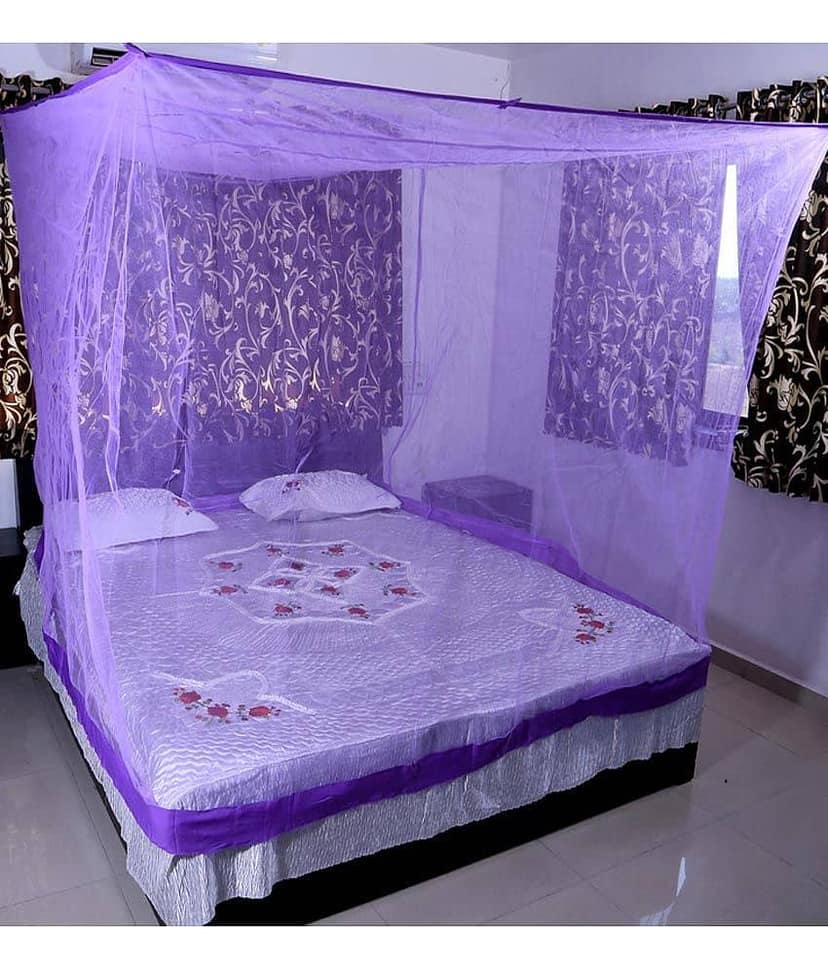 Riddhi Mosquito Net, Machardani Double Nylon Plain Hanging Mosquito Net, Machardani