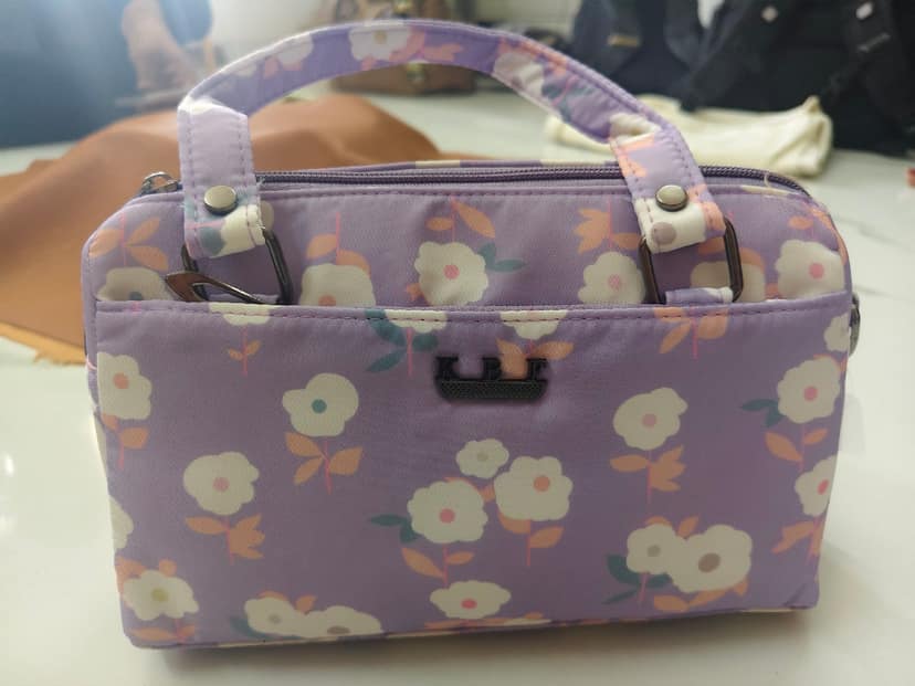 Stylish Floral Pouch for Women - Compact, Washable & Functional