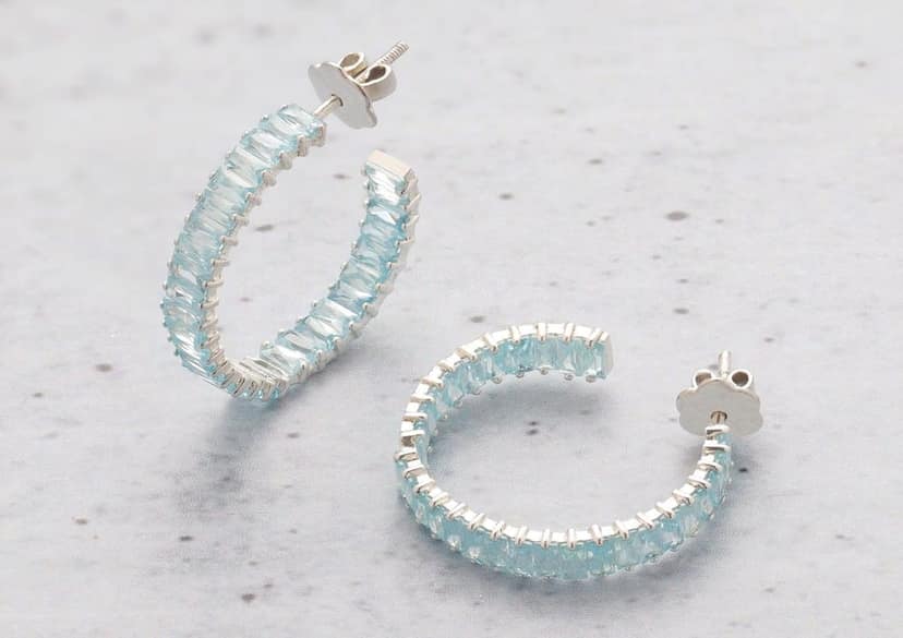 Luminous Hoop Earrings - Pastel Colours view 2