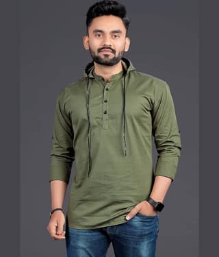Nofilter 100% Cotton Regular Fit Dyed Full Sleeves Men's Casual Shirt - Green ( Pack of 1 )