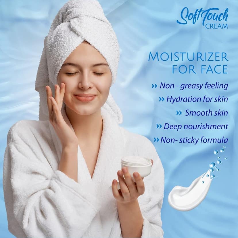 Yuthika Soft Touch Light Moisturizer Cream 100ml and Aloe Vera Body Lotion 300ml Combo Pack view 3