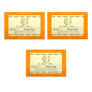 Khadi Natural Orange Soap Combo Pack Of 3 – 125gm Each
