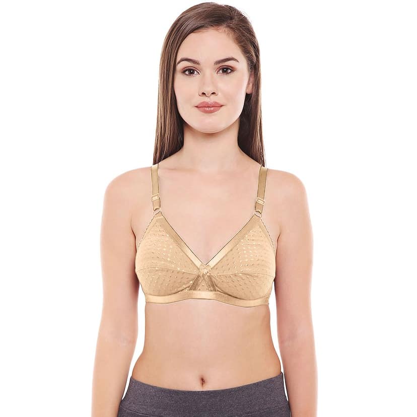 Bodycare Women Cotton Spandex Full Coverage Non Padded Regular Bra Pack - 2 E1528REDS view 3