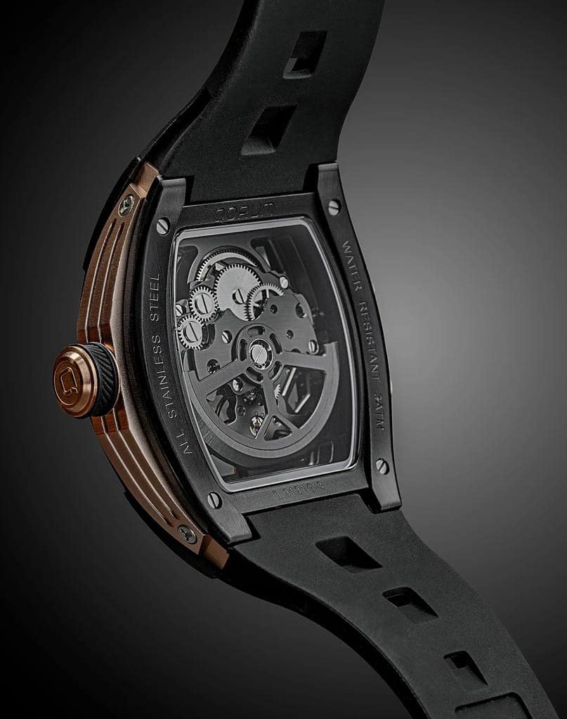 Qorum Equinox Men’s Automatic Skeleton Watch view 10
