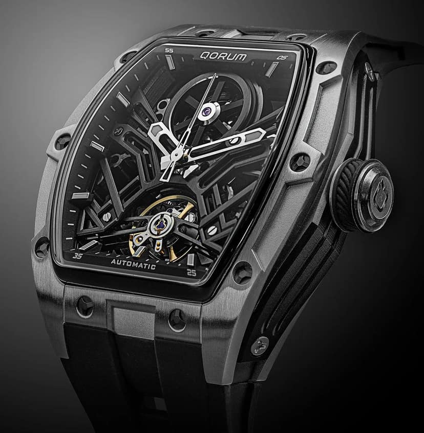 Qorum Equinox Men’s Automatic Skeleton Watch view 4