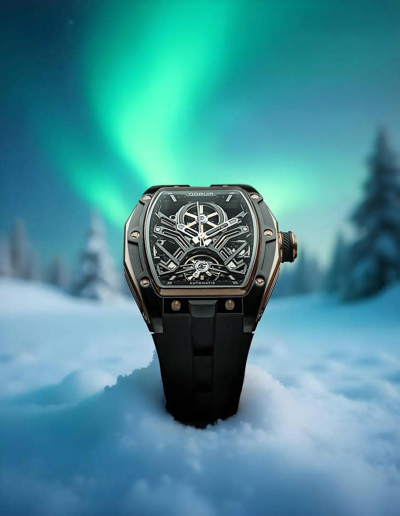 Qorum Equinox Men’s Automatic Skeleton Watch view 7