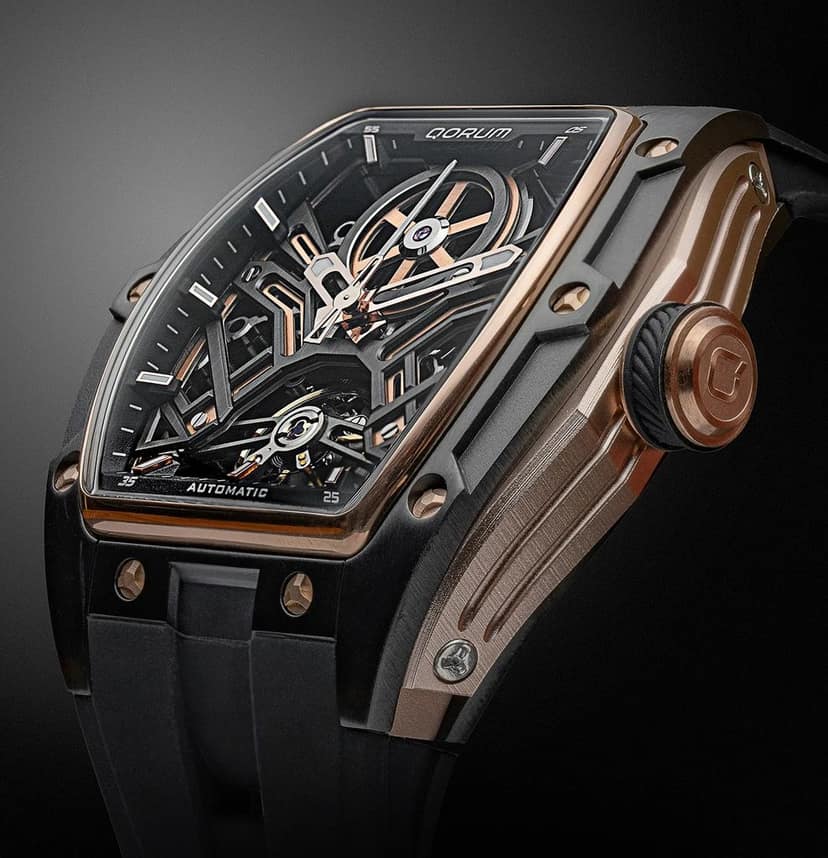 Qorum Equinox Men’s Automatic Skeleton Watch view 9