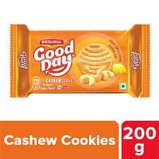 Britannia Good Day Cashew Cookies - Crunchy, Zero Trans Fat, Ready To Eat, 200 G