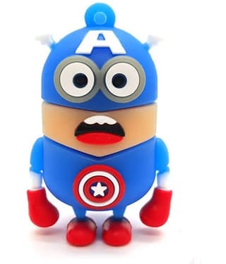 Pankreeti PKT484 Cute Minion Captain America 16GB USB 2.0 Fancy Pendrive Pack of 1